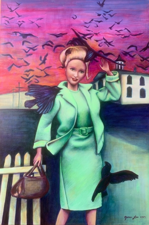 Barbie vs the Birds — Nothing to Defend by artist Janus Lee